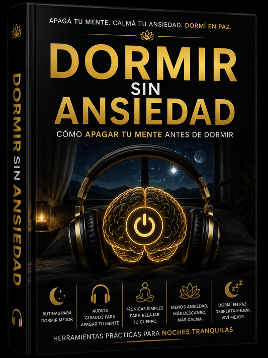 Dormir sin Ansiedad: Cómo Apagar tu Mente Antes de Dormir, Frenar los Pensamientos Nocturnos y Descansar Mejor con Audios Guiados y Técnicas Simples