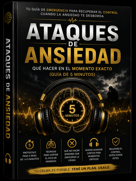 Ataques de Ansiedad: Qué Hacer en el Momento Exacto para Calmar tu Cuerpo, Bajar la Intensidad y Recuperar el Control en Minutos con un Protocolo Simple